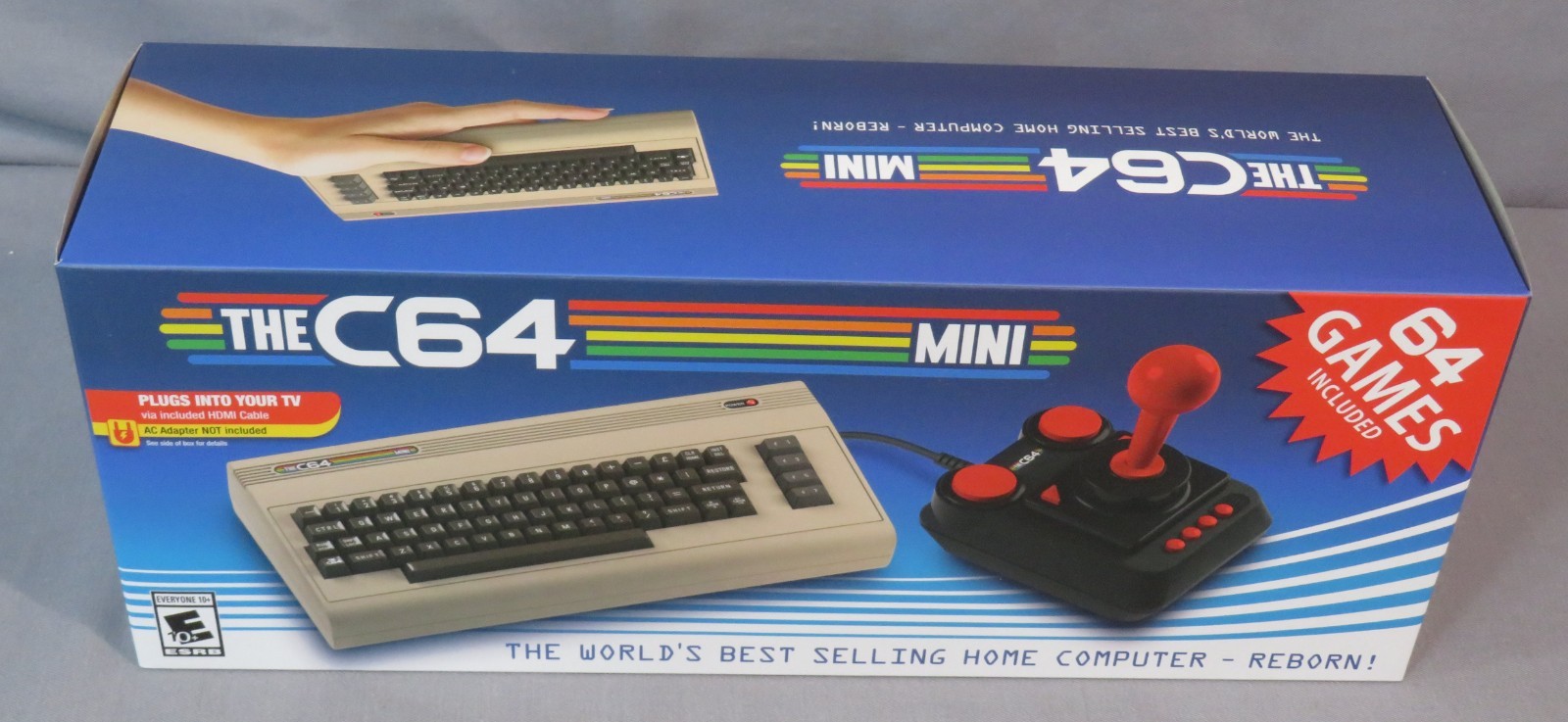 THE C64 MINI Factory Sealed NEW Commodore 64 Retro Game Console + Joystick 2018