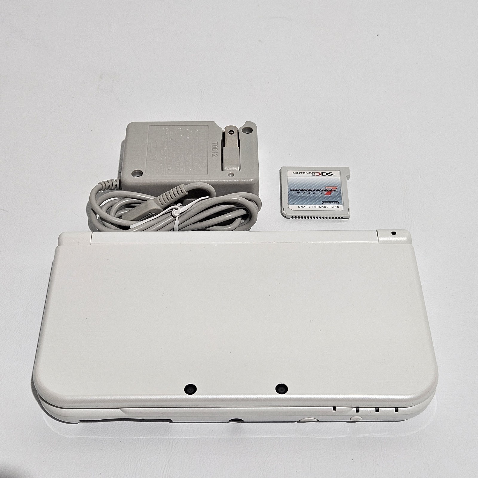 New Nintendo 3DS XL LL Pearl White Console Working Tested Japanese Version