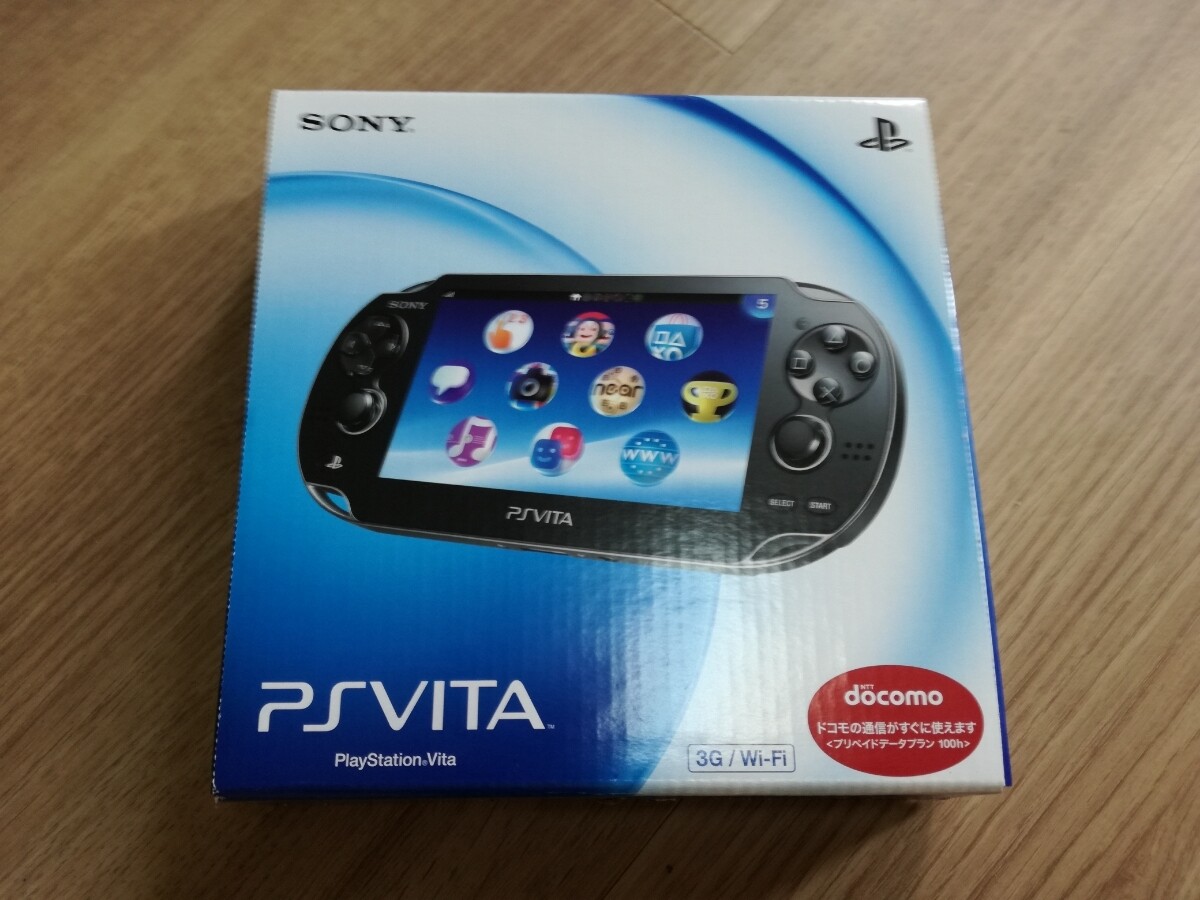Playstation vita 3G /Wi-Fi model CRISTAL BLACK PCH-1100 New