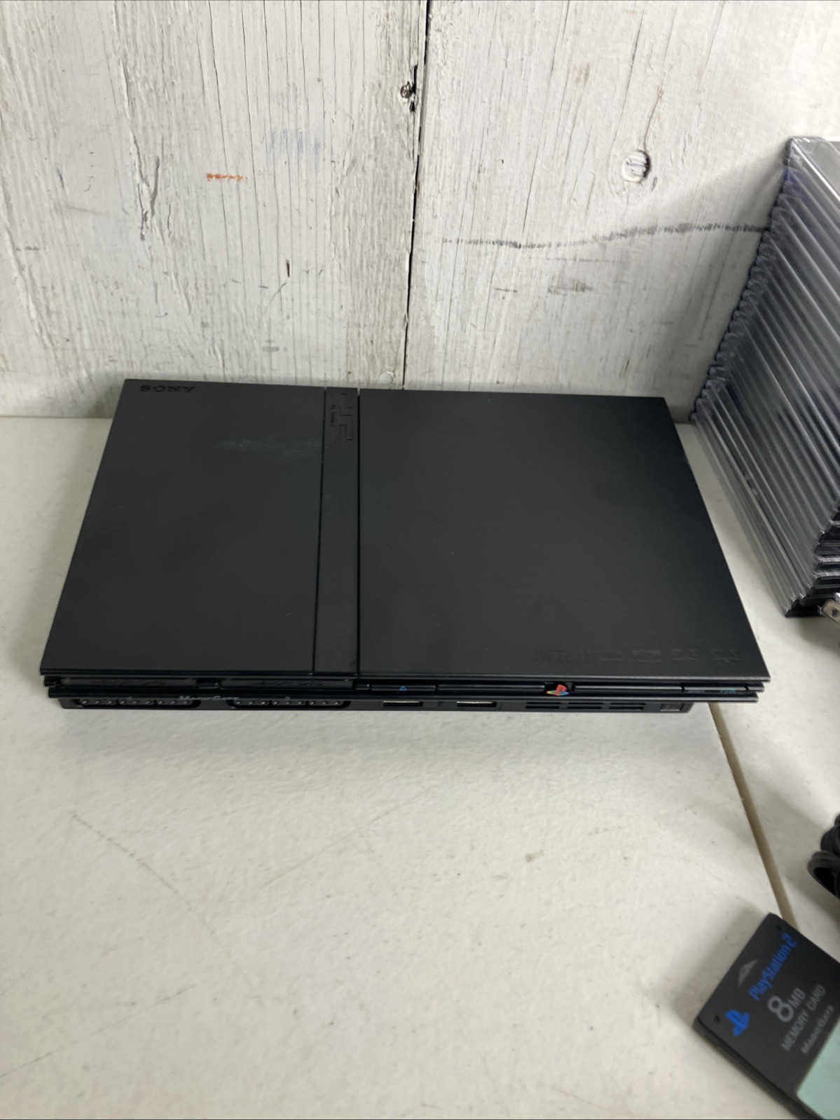 Sony PlayStation 2 PS2 Slim Console SCPH-77001 25 Games GTA 3 Crazy Taxi Tekken