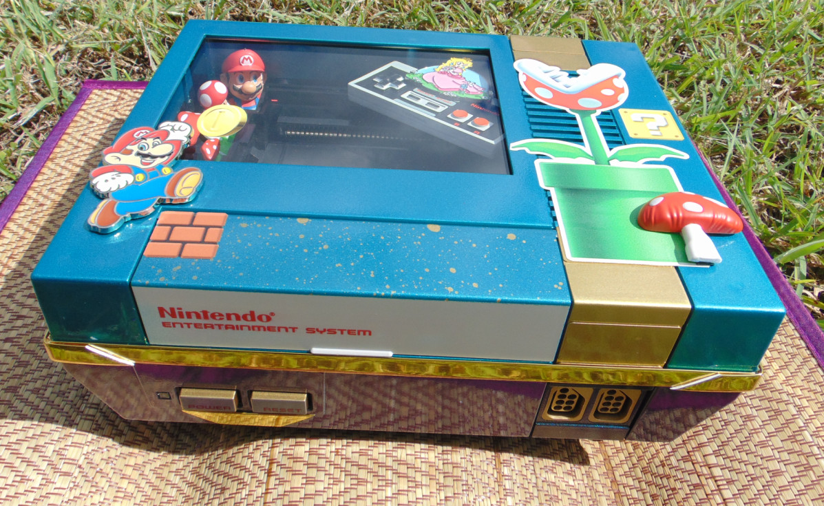 Nintendo NES Console CIB Tested Works 💙 MARIO EDITION NES CONSOLE 💙