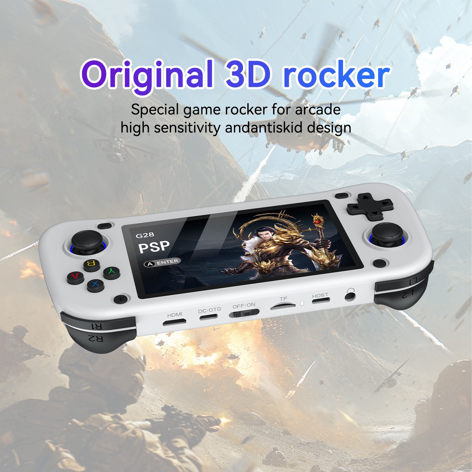 G28 Portable Handheld Video Game Console with 4.3 Inch HD Screen Built-in 20000+
