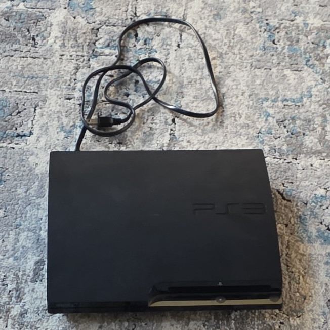 Sony PlayStation 3 Slim 160GB Black Console Bundle w/ Controller & Camera w/wire