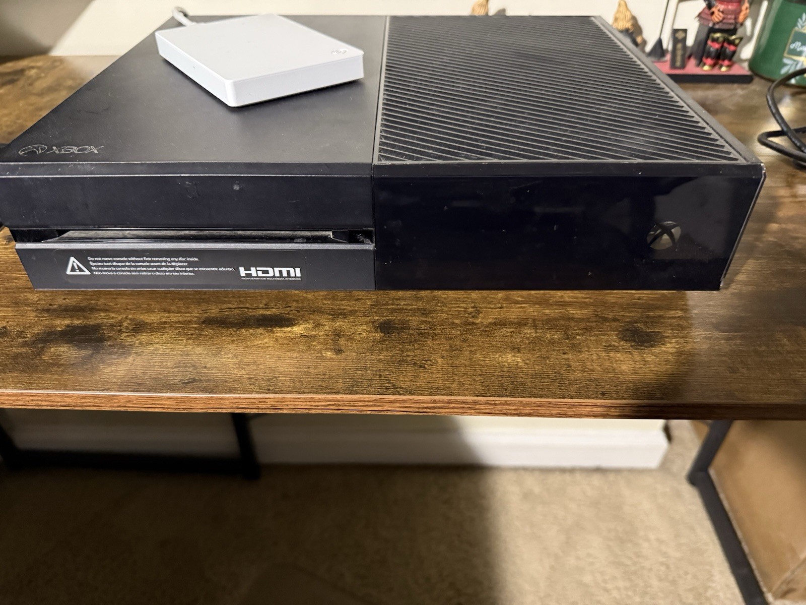 Xbox One 1540 500GB with Off Brand Power Cord + 1TB External Hard Drive