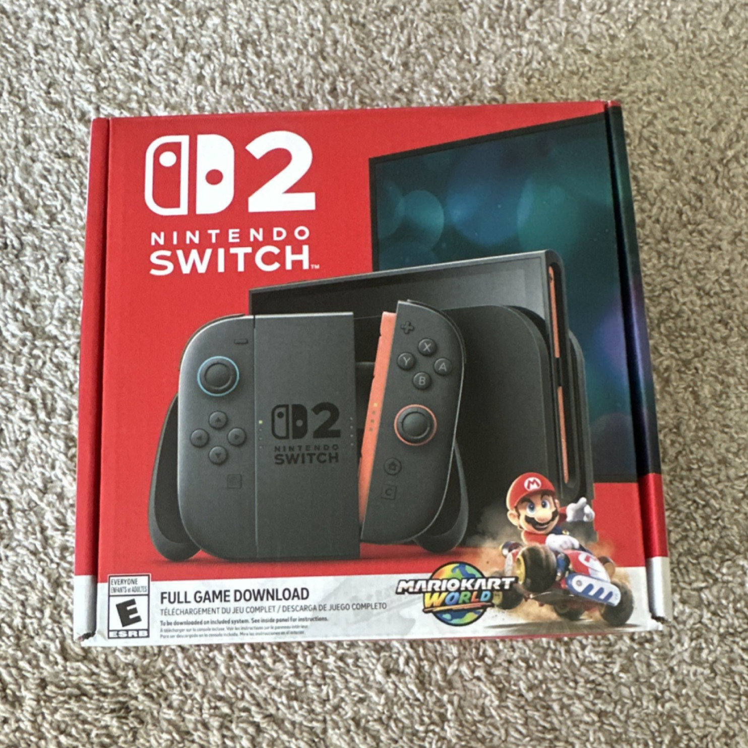[Box Only] Nintendo Switch 2 Gray Console Mario Kart Bundle BOX ONLY