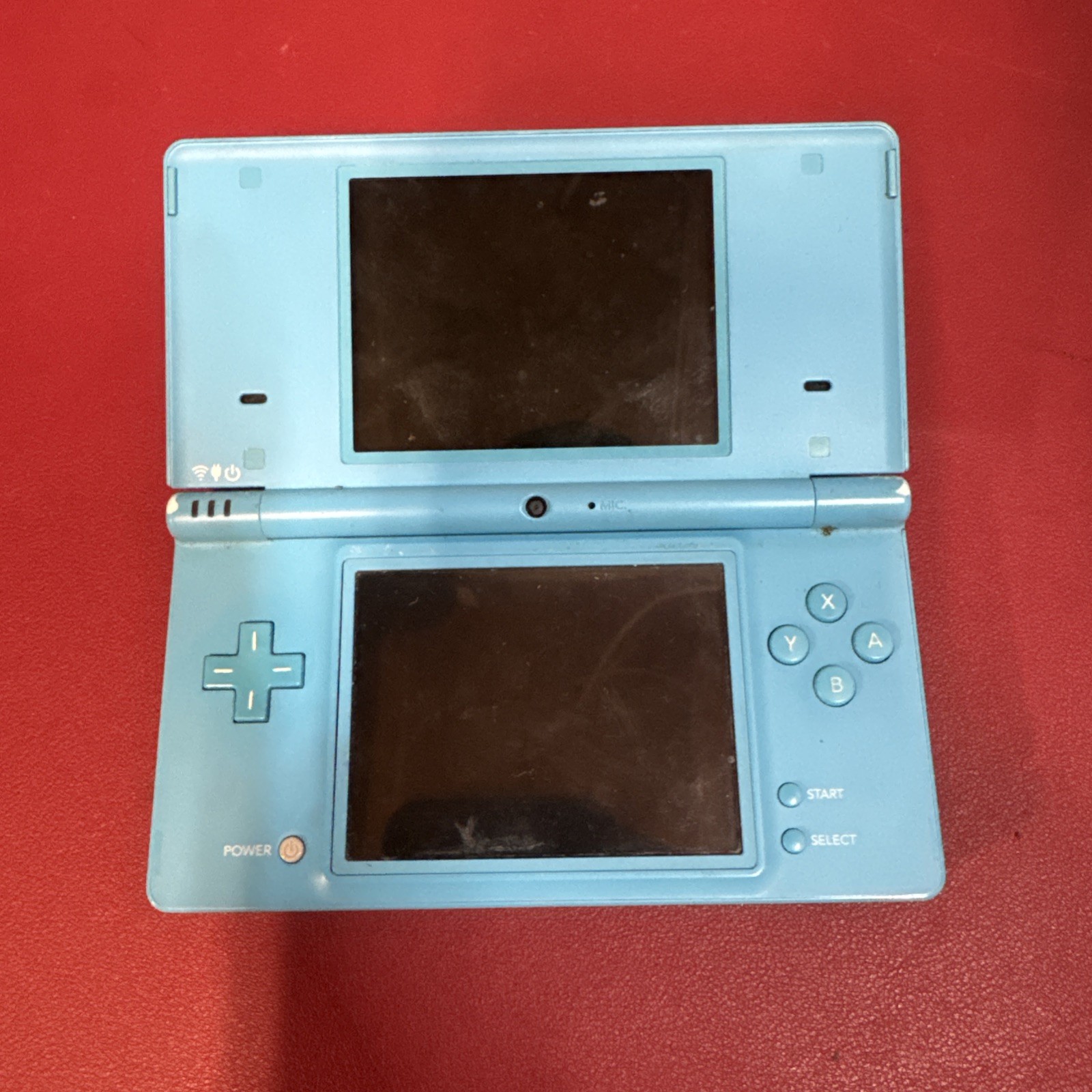 Nintendo DSi Light Blue TWL-001 Console Tested No Charger With Game