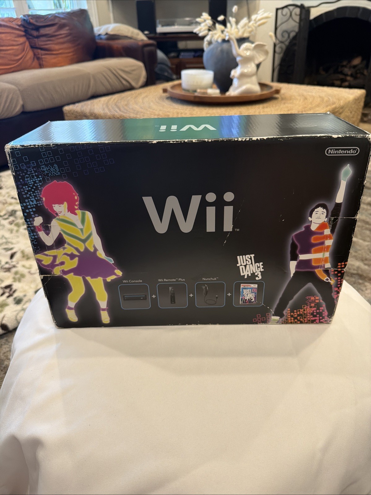 RARE! Nintendo Wii Just Dance 3 Bundle Black Console Target Exclusive In Box!