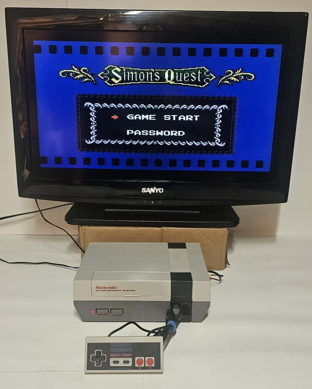 Nintendo NES Console NES-001 Tested Working w/ Controller Cables 60-Day Warranty