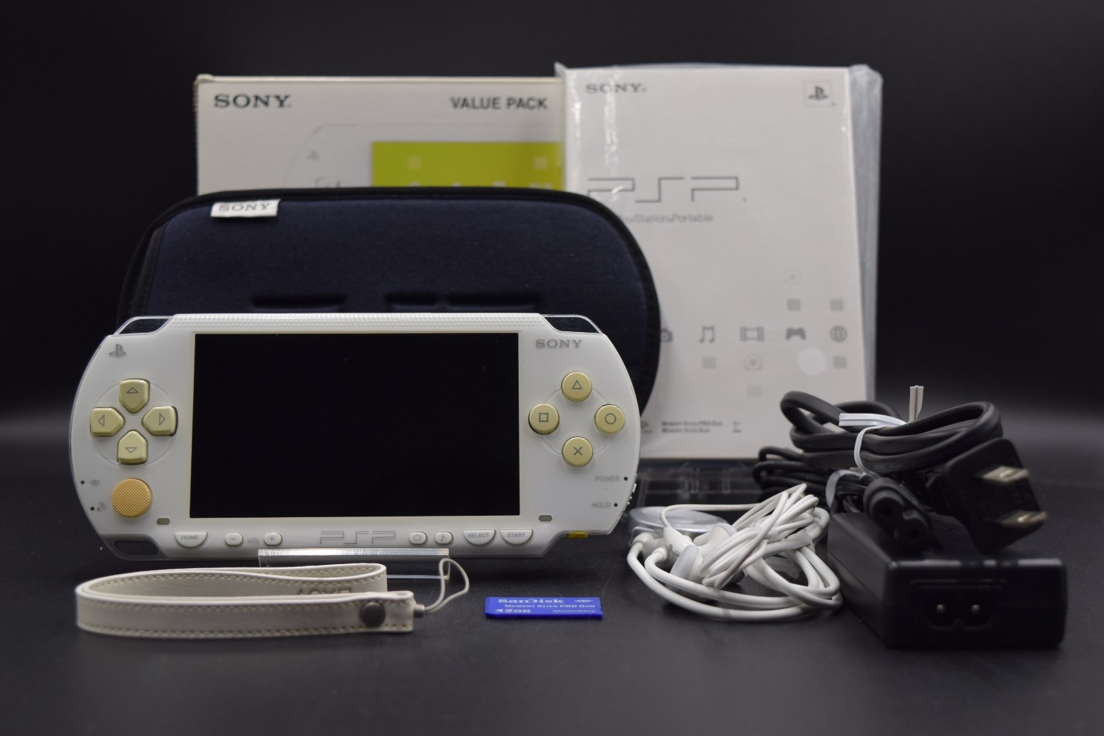 Sony PSP 1000 White Console Boxed Region Free Tested Working Japan