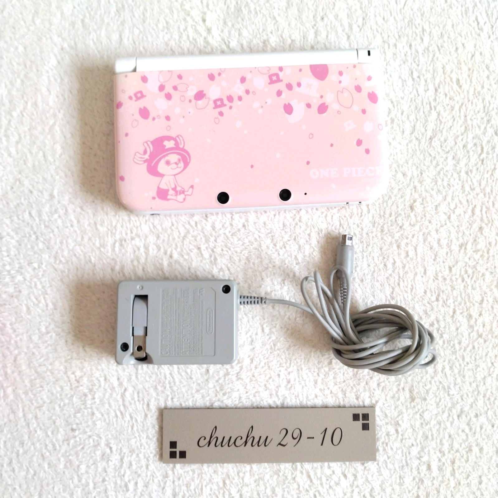 Nintendo 3DS XL LL Console One Piece Chopper Pink Japanese Tested Working Used