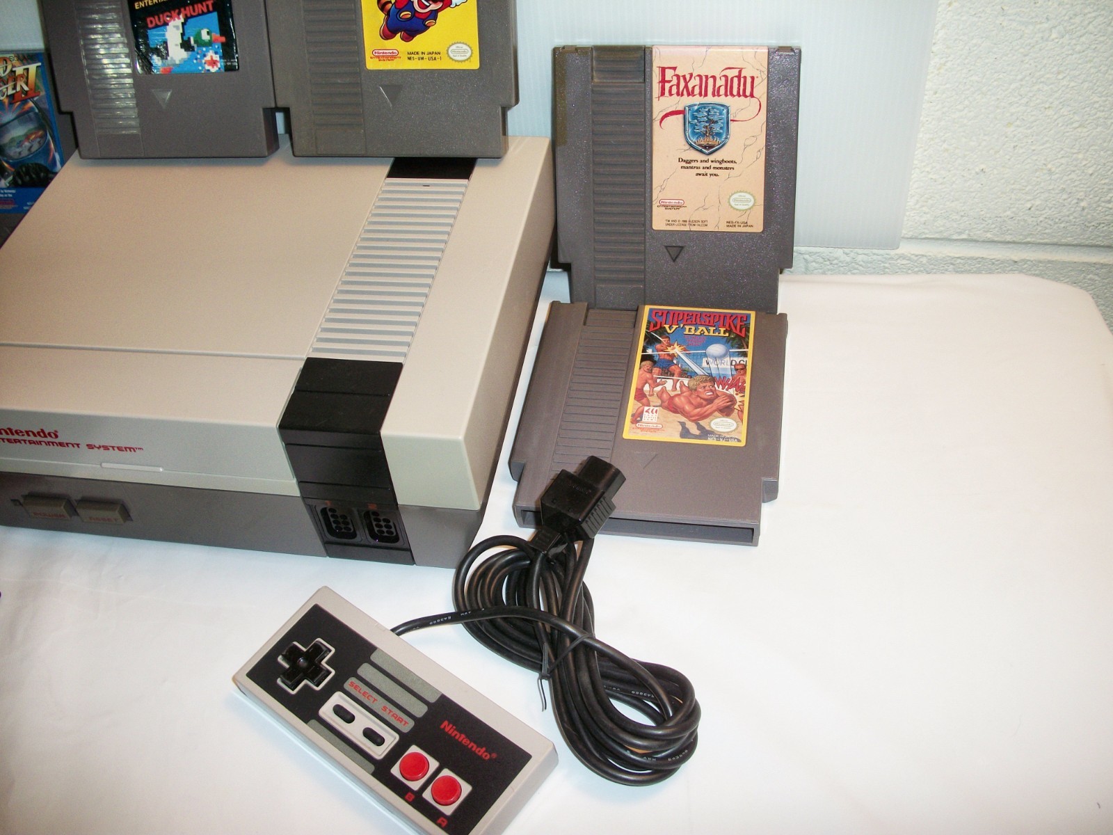 Nintendo NES Console System Restored New 72 pin 6 Game Bundle Super Mario Bros 3