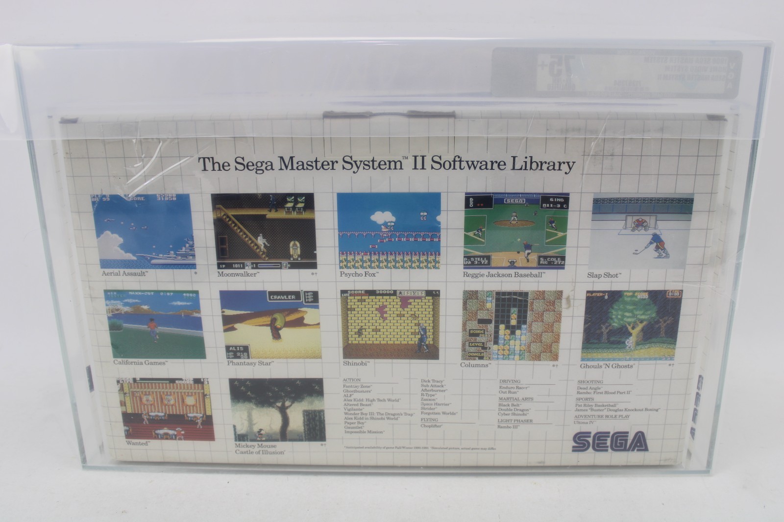Sega Master System II Launch Edition Gray w/ Alex Kidd Brand New VGA Q75+ EX/NM