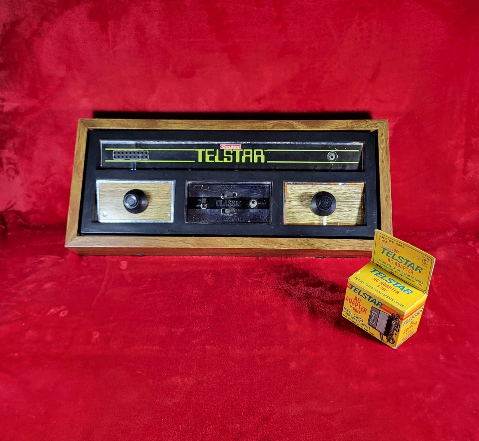 Coleco Telstar Classic Pong 6045 (1976) w/ New OEM Adapter – Untested