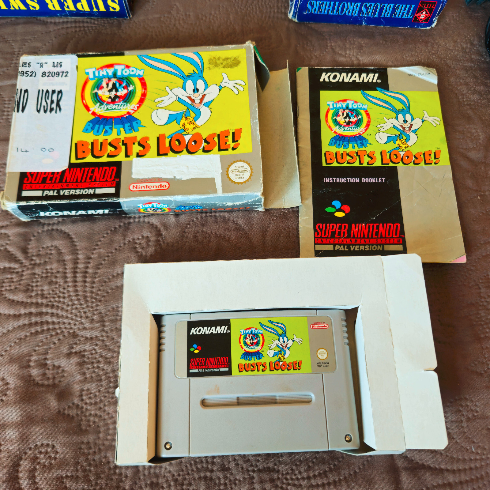 Super Nintendo Snes bundle games console region adapter boxed joblot donkey kong