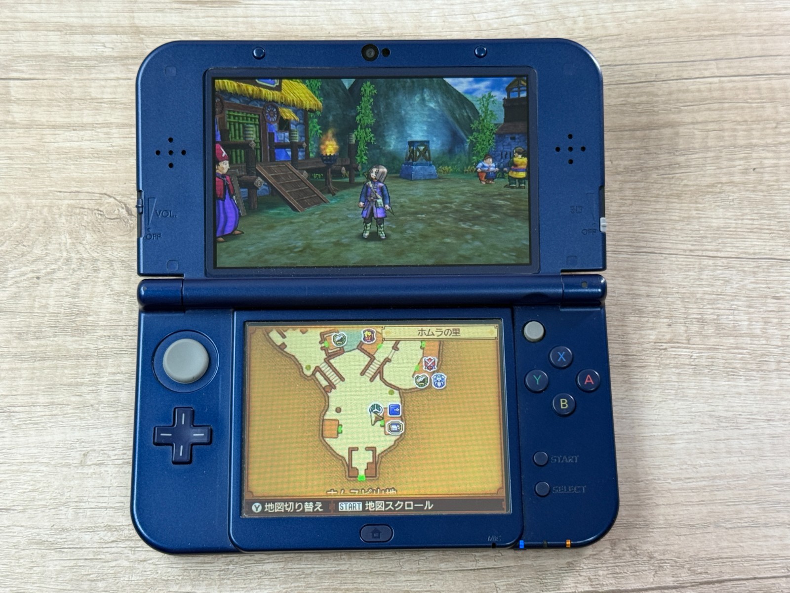 Dual IPS Nintendo New 3DS XL Metallic Blue Console Japan ver Tested D4942