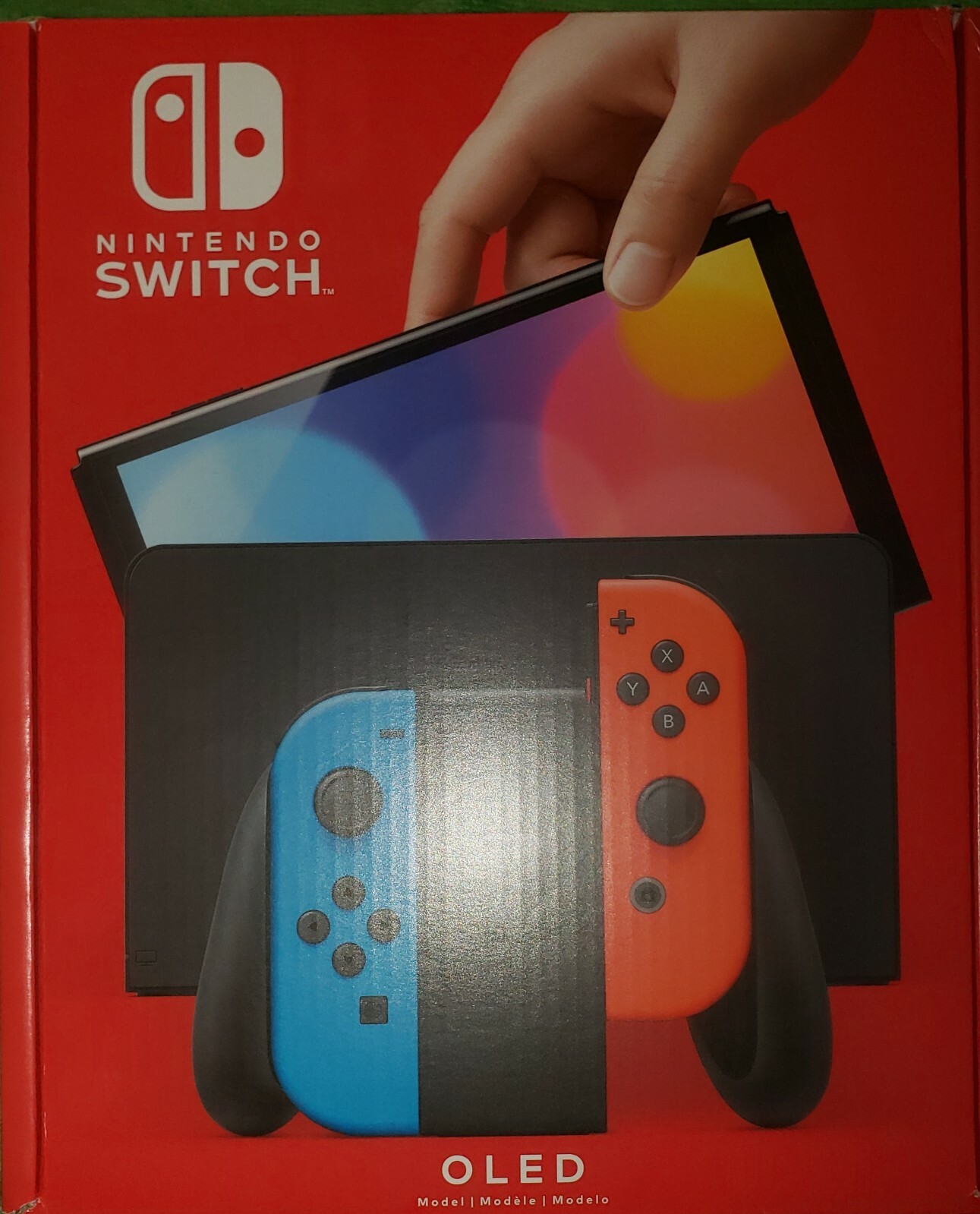 Nintendo Switch OLED Model HEG-001 Handheld Console – 64GB – Red/Black/Neon -New