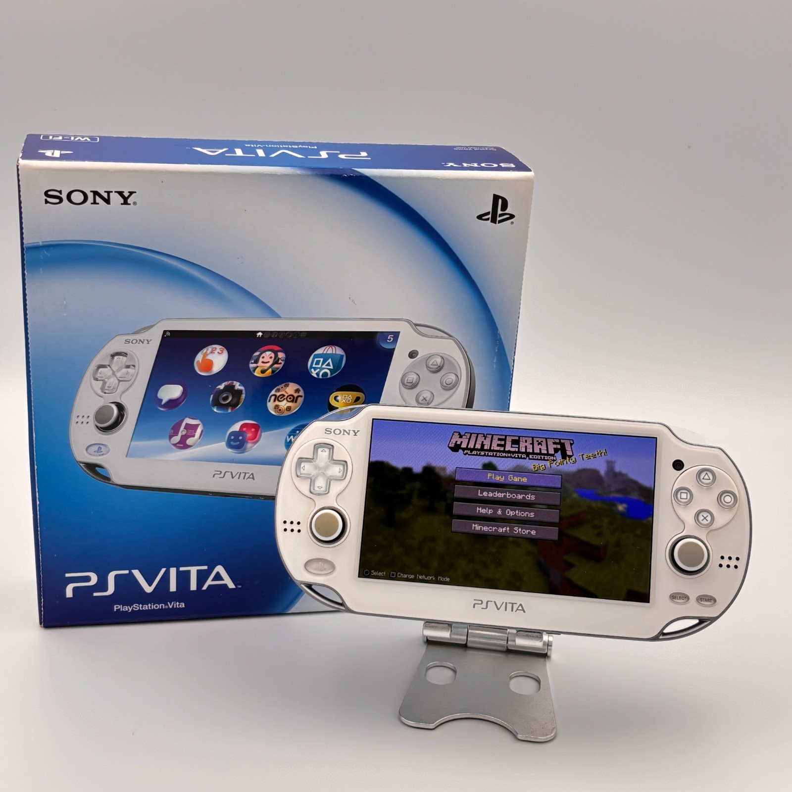 Sony PS Vita PCH-1000 Crystal White Wi-Fi Console Boxed Near Mint JP 876