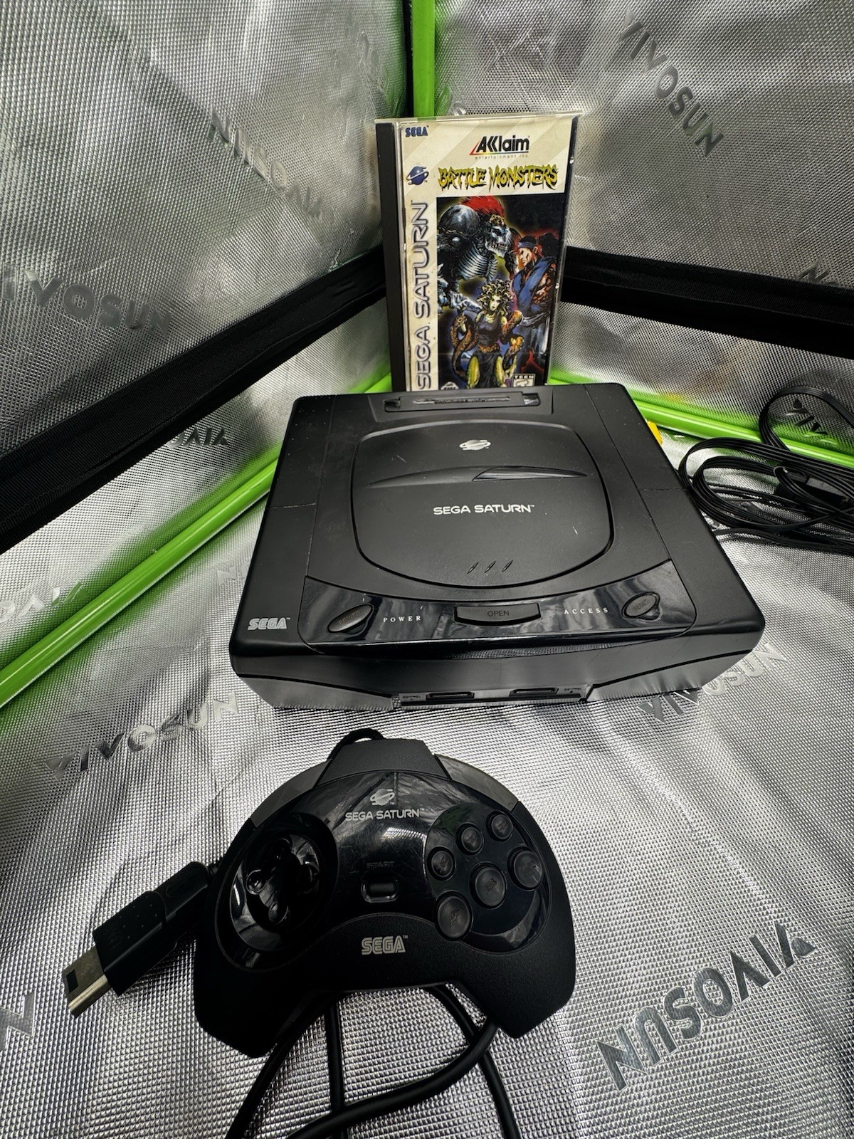 Sega Saturn Console System MK-80000 Complete Bundle W/Game Lot- Tested-Great ✅