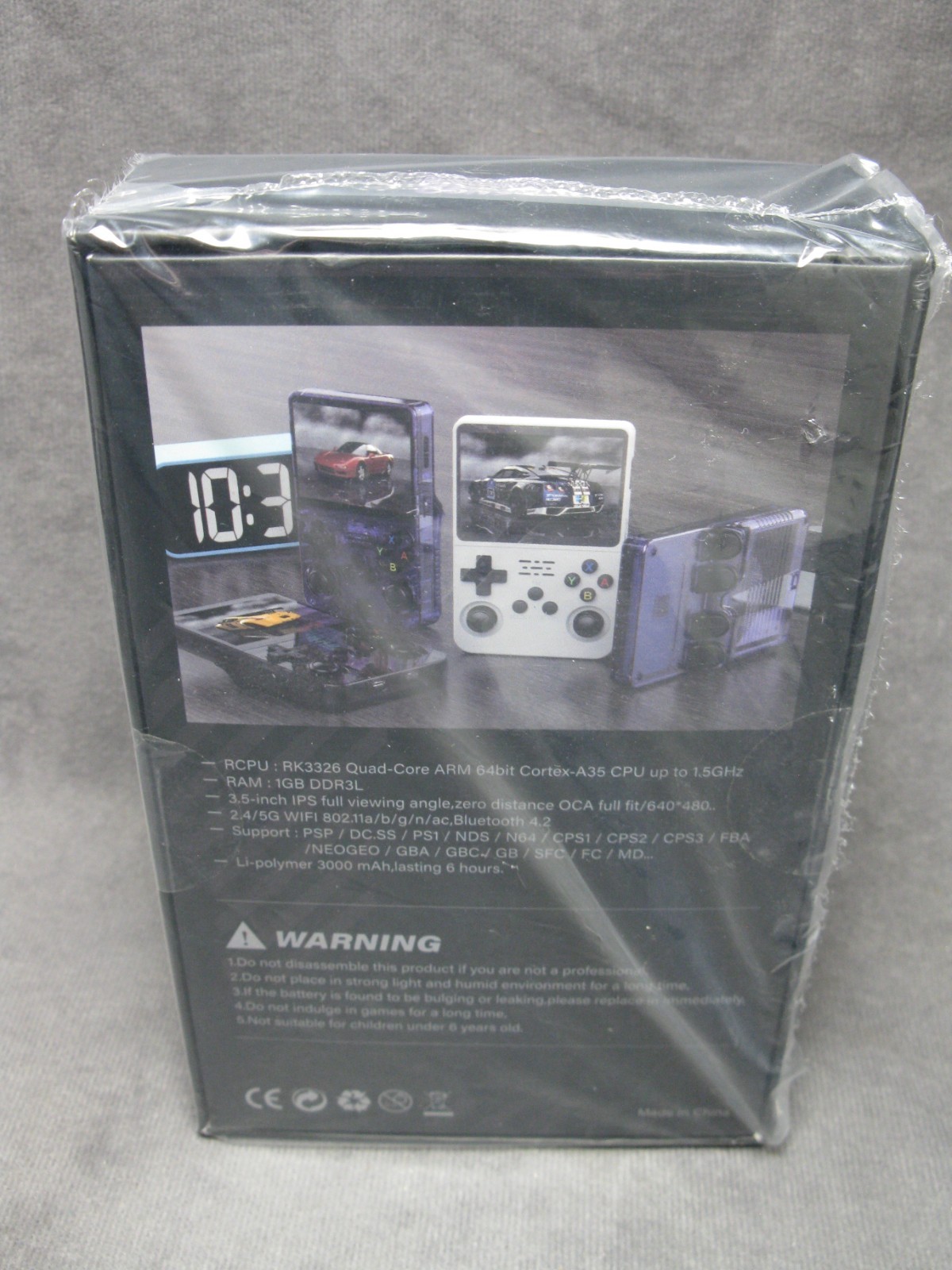 R36S Handheld Game Console IPS Display Quad-Core ARM 64GB 640×480 Green