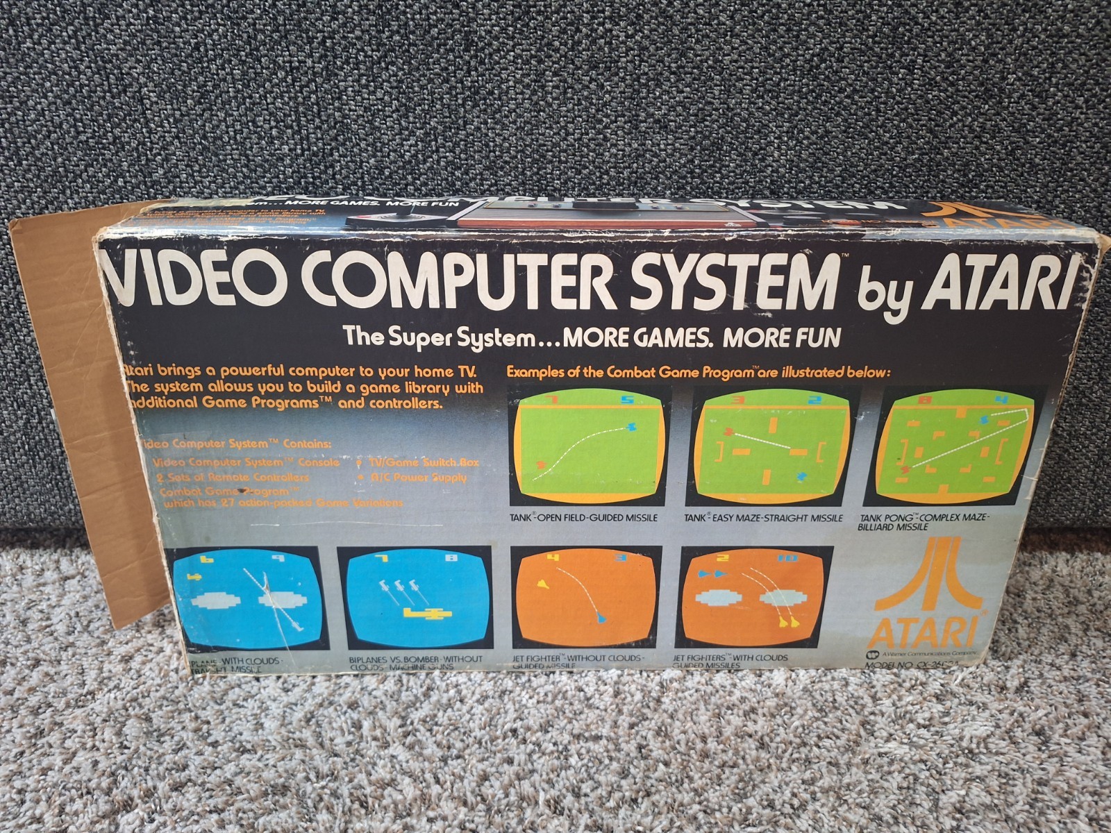 Atari 2600 Console 100% TESTED WORKING CIB Complete in Box Good Box!