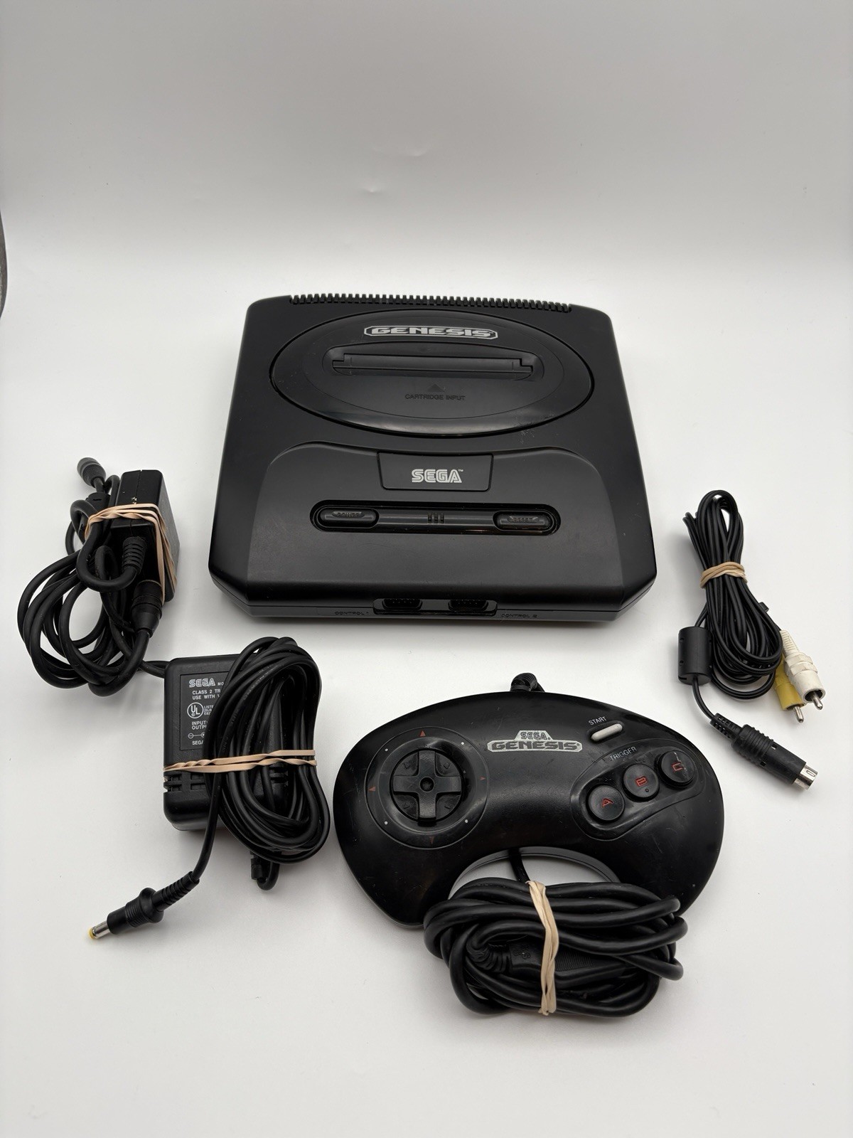 Sega Genesis Model 2 MK-1631 Console W/ OEM Cables & Controller TESTED!