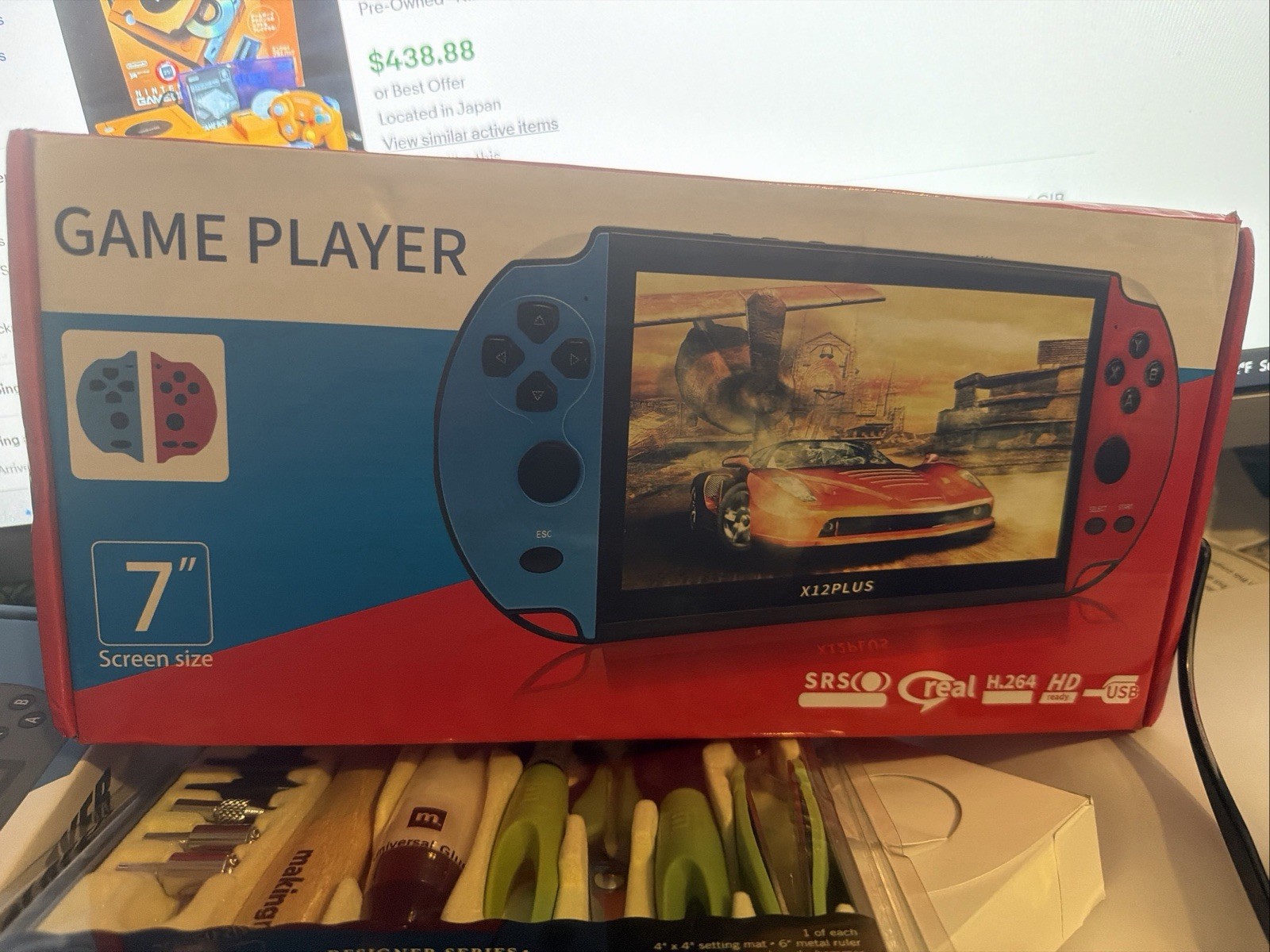 X12 Plus 7” Portable Game Console – 1000+ Games, Handheld Retro Gaming