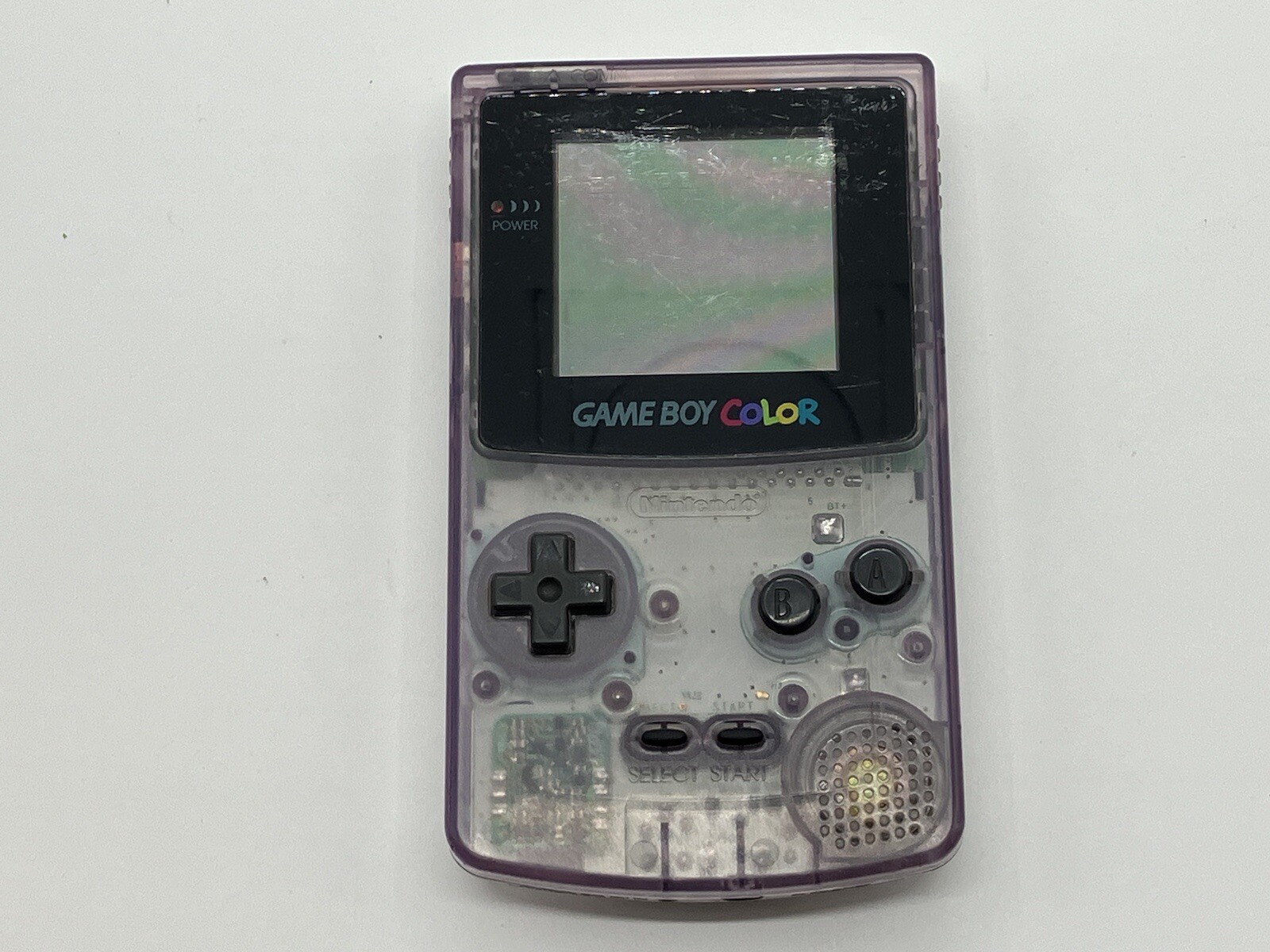 Nintendo Gameboy Color Clear Purple Console Only NTSC-J Region Free 0000