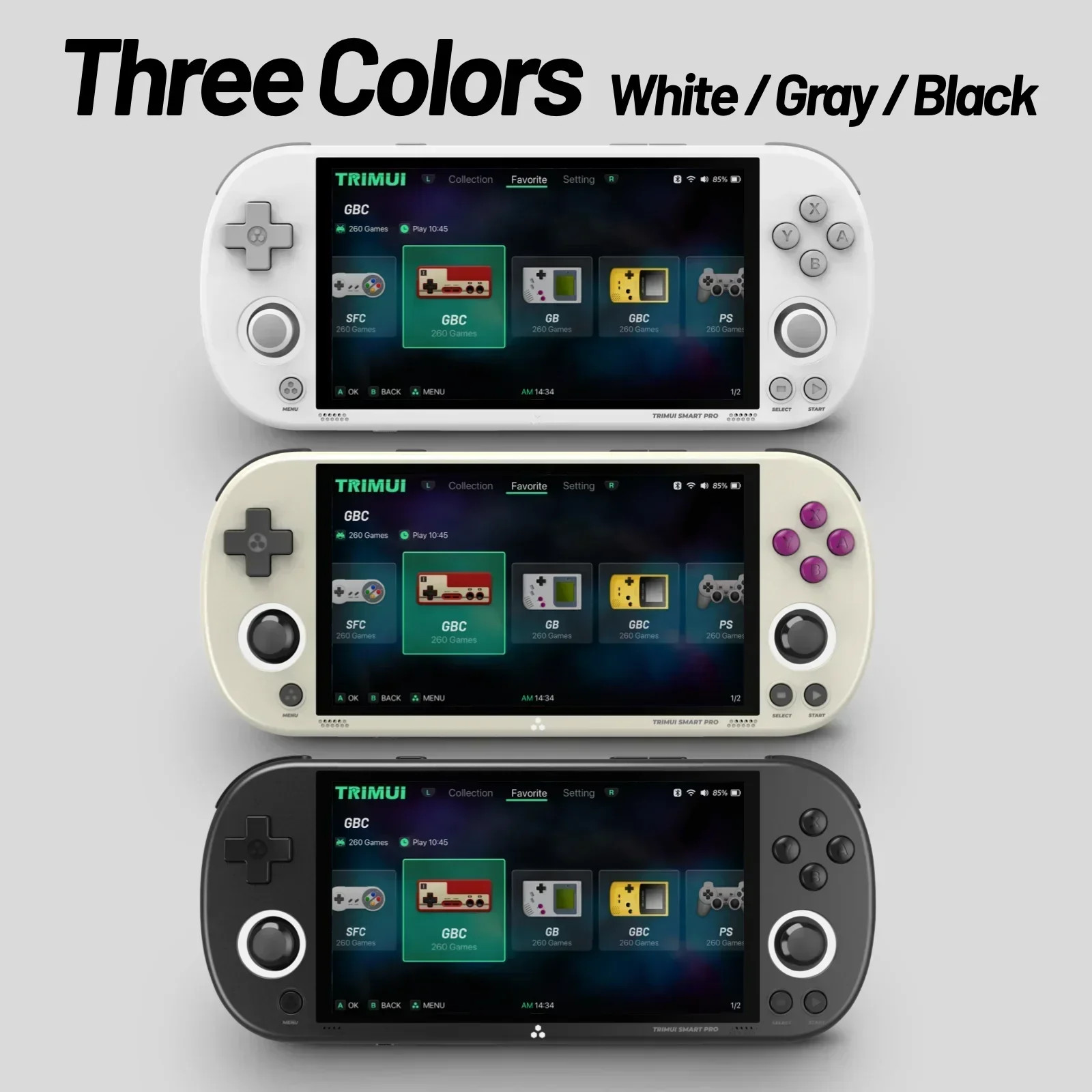 Trimui Smart Pro Portable Game Console 4.96” IPS Screen Linux System