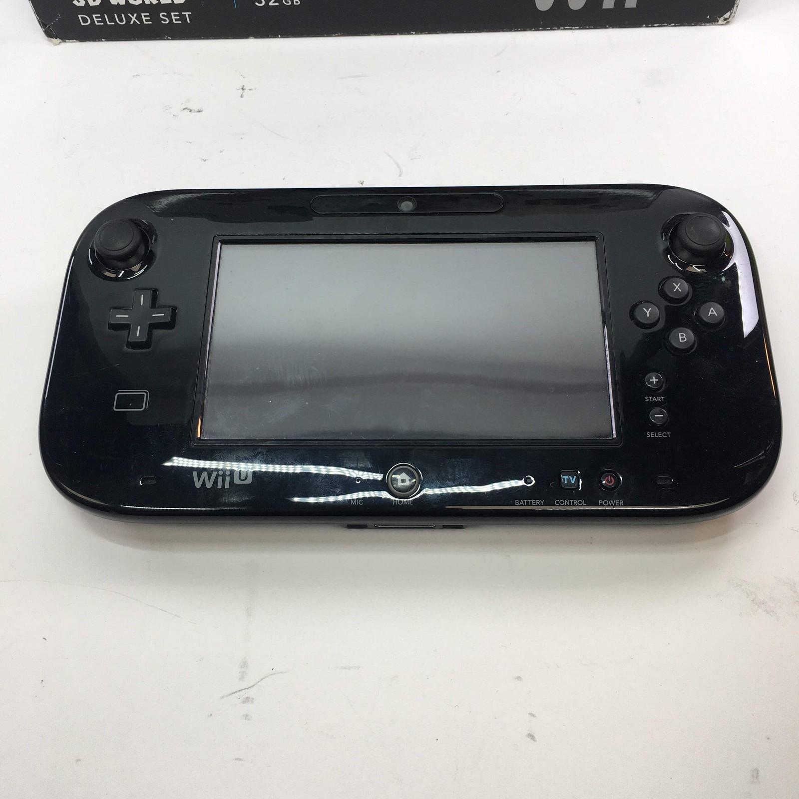 Nintendo Wii U Video Game Console Black CIB Tested and Working w Both Games