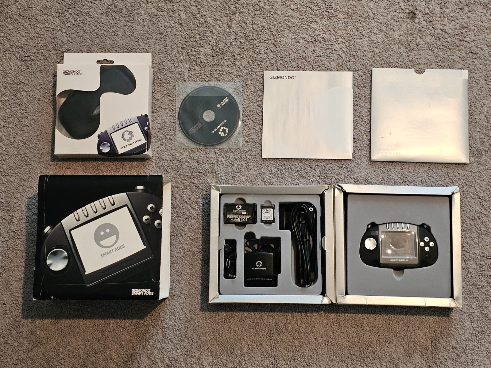 Rare Gizmondo Game Console Set Has Accessories and Box and Sealed Carrying Case