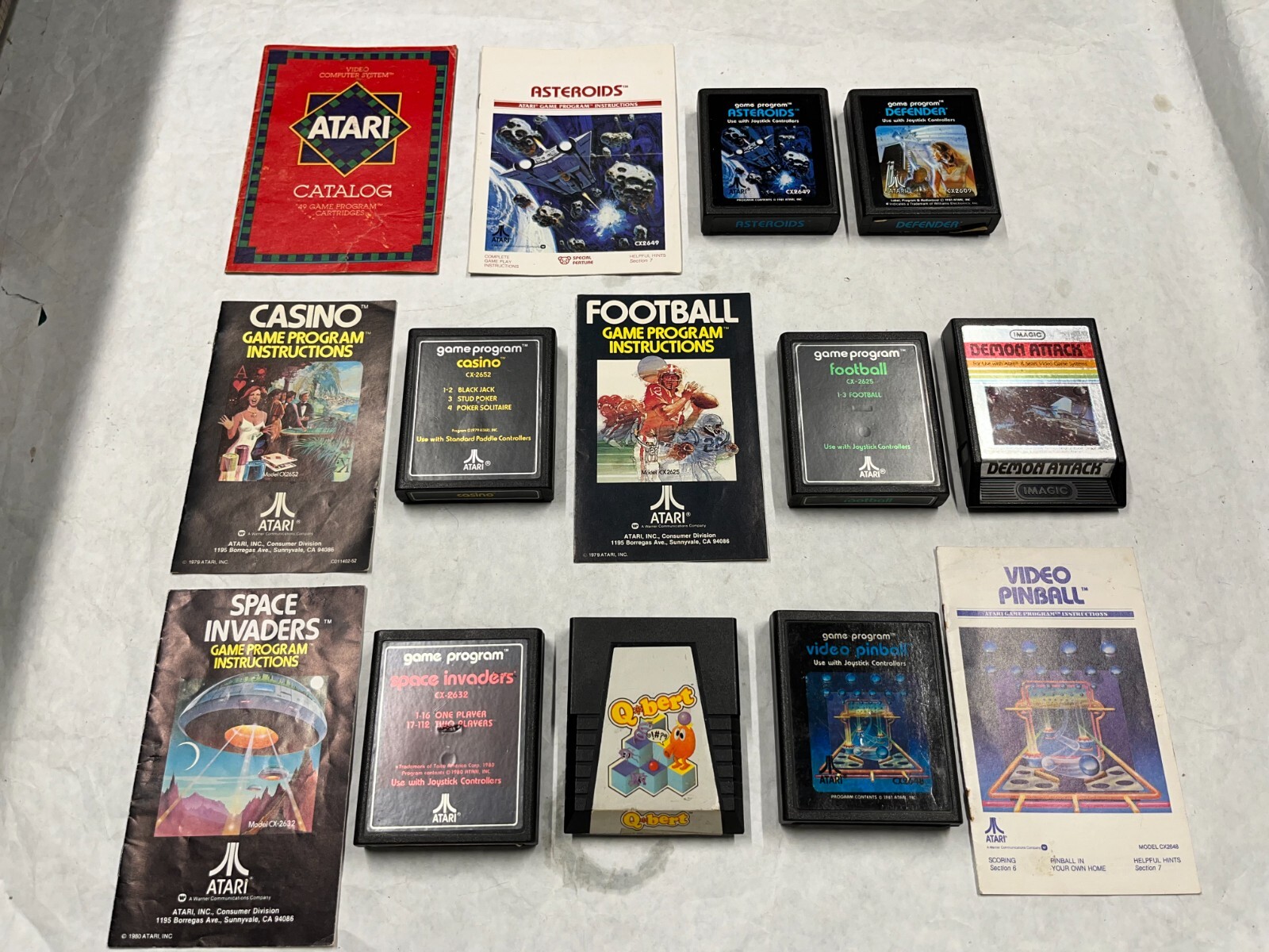 RARE 1982 ATARI 2600 VCS Black Vader Console System *Long BOX* Matching Package