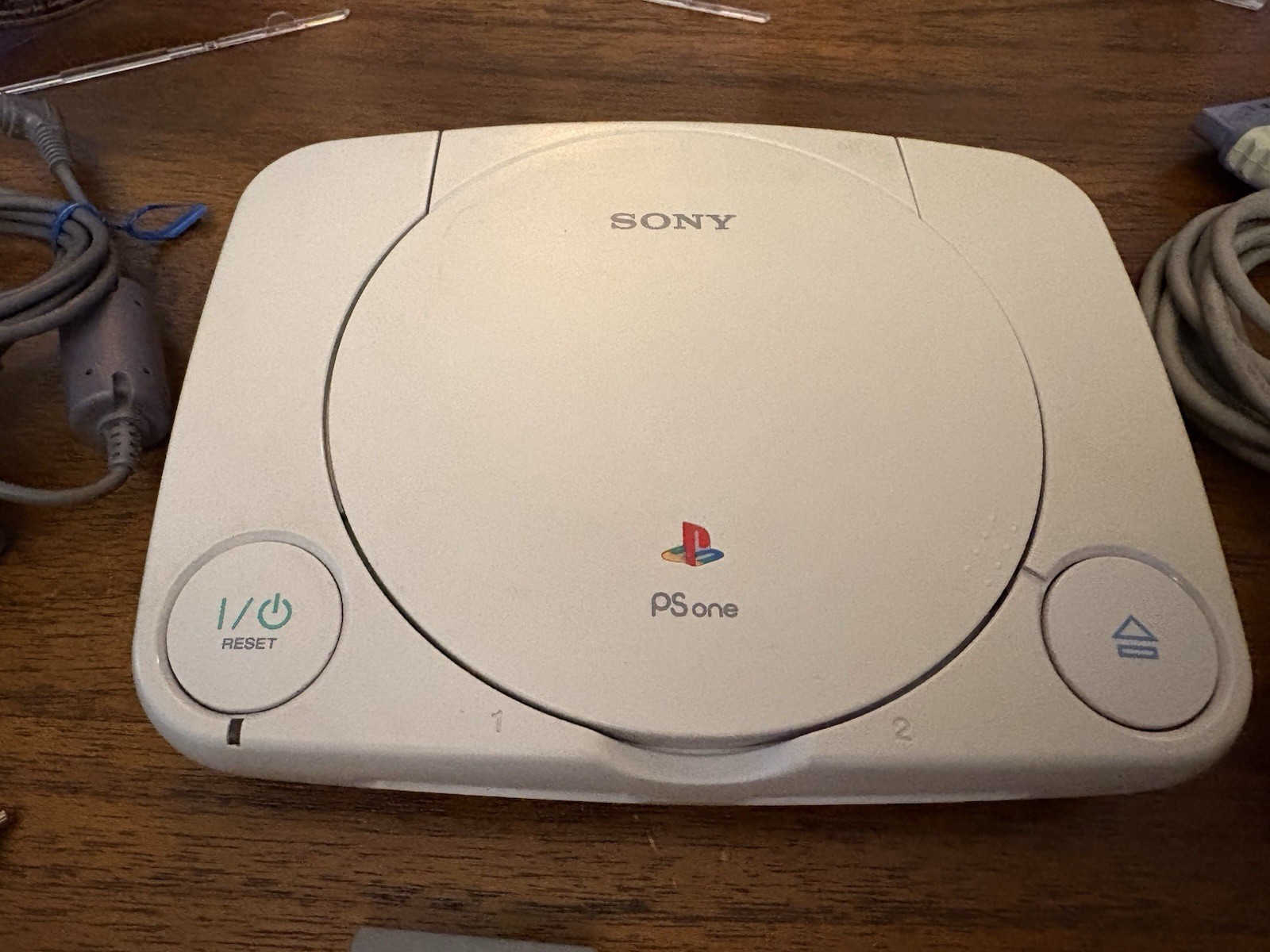 Sony PSOne Slim White Console SCPH-100) Controllers Cords Games- Bundle Tested