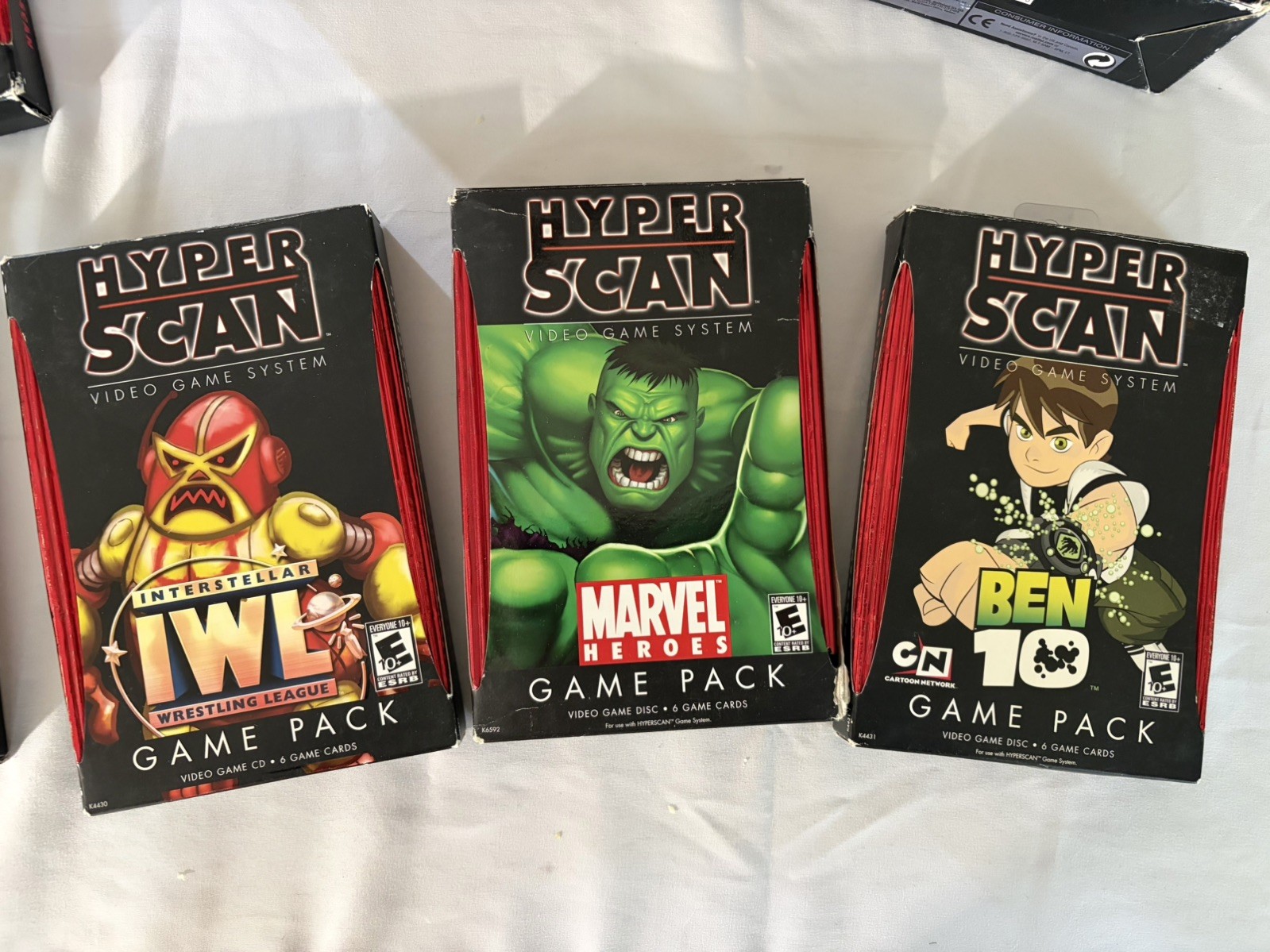 Mattel Hyperscan Console New Complete (Rough Box) System + 3 Games & 5 Boosters