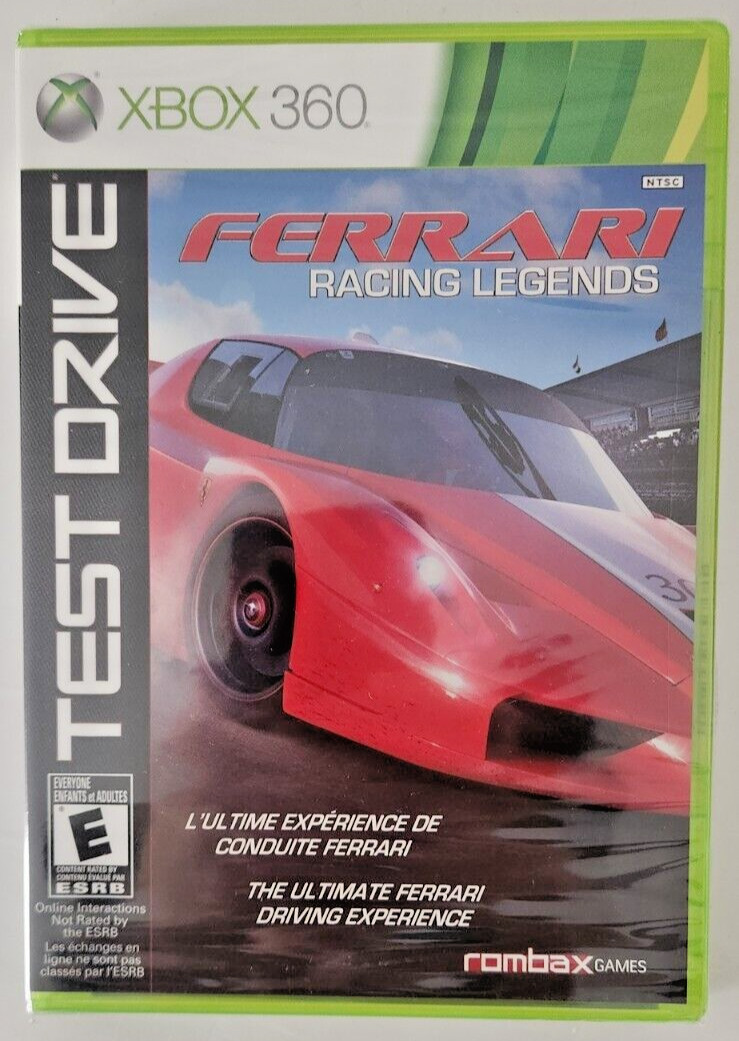 Test Drive: Ferrari Racing Legends Xbox 360 Brand New Game Special (2012 Racing)
