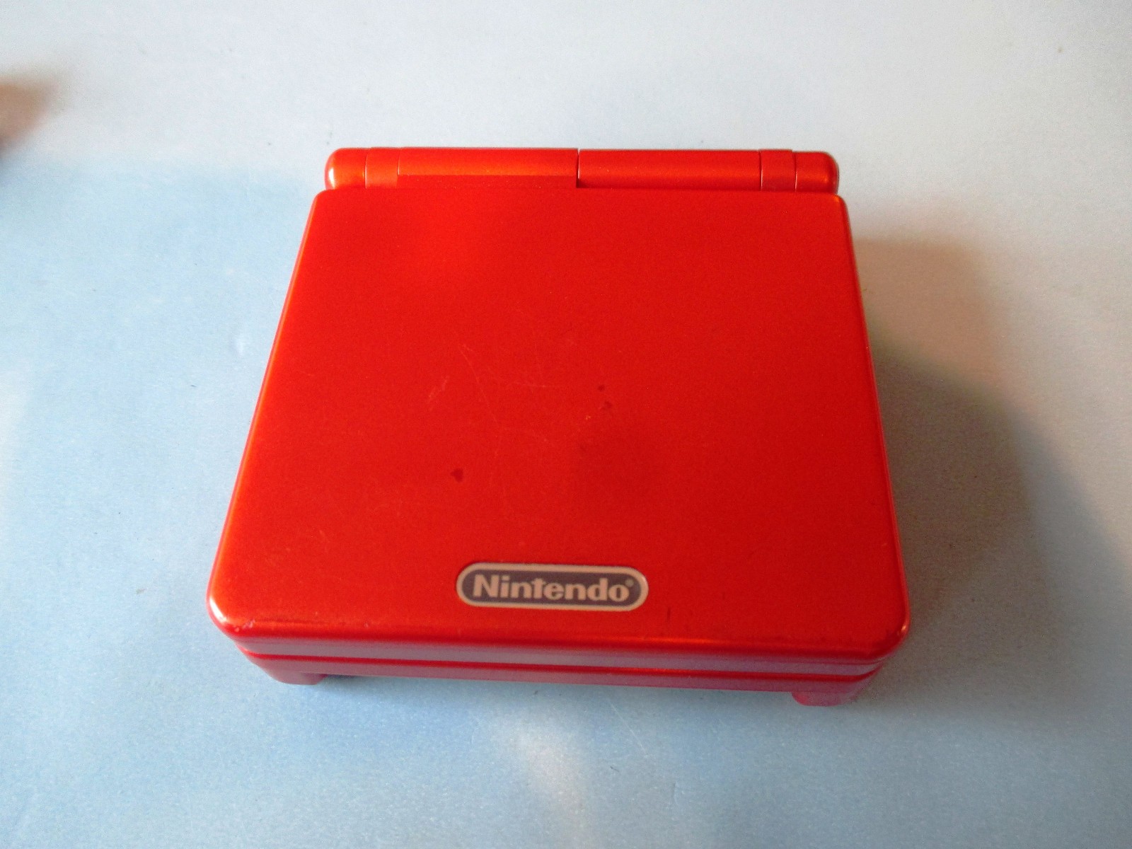 Nintendo Game Boy Advance SP Flame Red System w/Charger FREE Shipping!