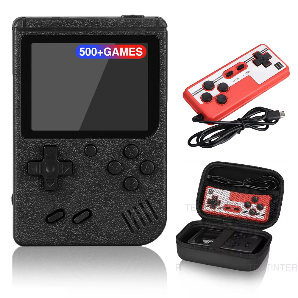 Retro Portable Handheld Game Console Built In 500 Classic Games Video Kids Gift
