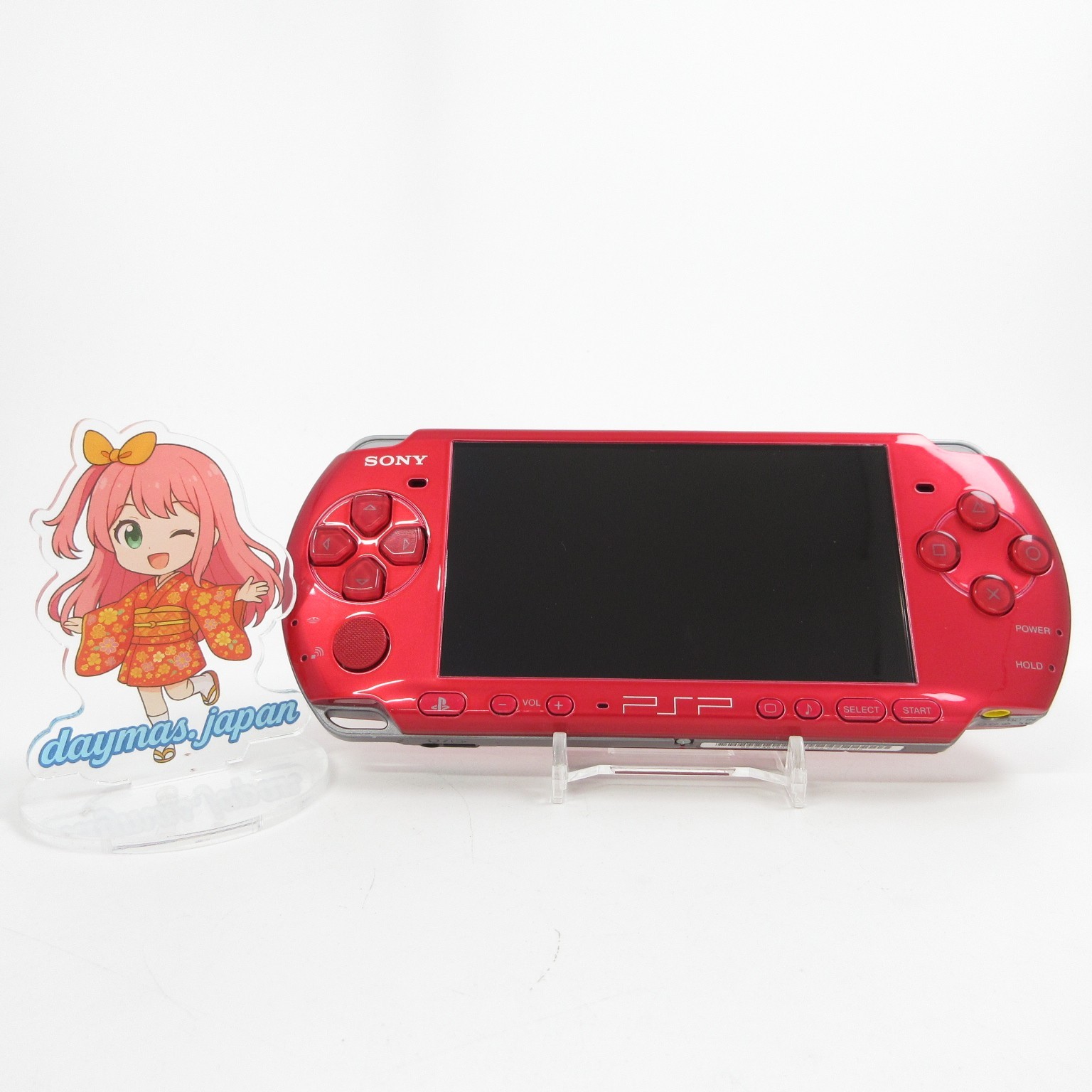 【Near Mint】Sony PSP-3000 Radiant Red Console Only No Battery Japan Ver. #DEN2/08