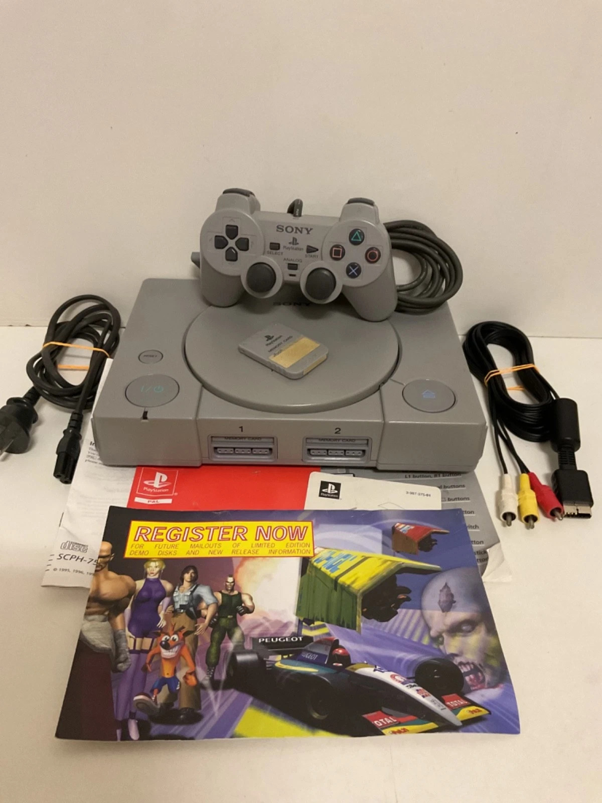 Chipped Sony PS1 PlayStation Console PAL SCPH-7502 Boxed – Free Post