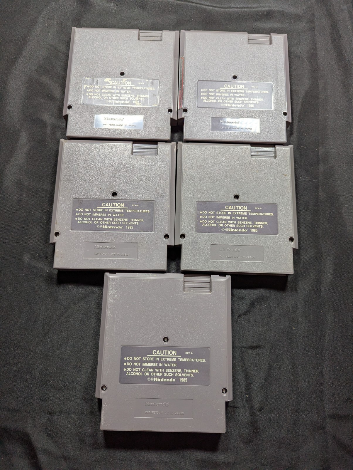 Nintendo NES Console Bundle 2 Controllers 5 Games Cables Tested Working