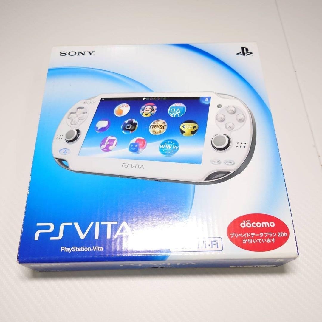 Sony PS Vita PCH-1100 Crystal White 3G/Wi-Fi Boxed Near Mint Complete 7072