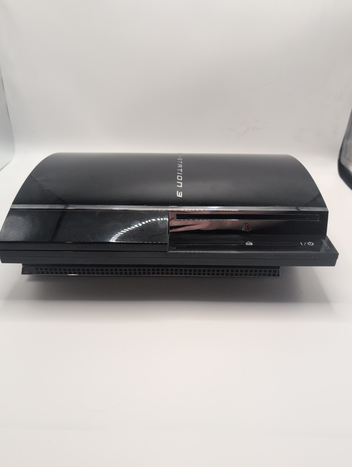 PS3 Fat CECH03 Backwards Comp. Console Only w/Cables Works 2 Day Handle