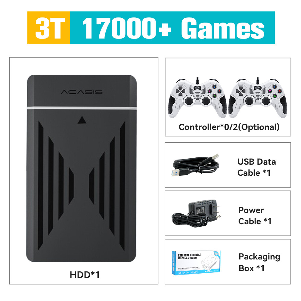 Hard Drive With 17000 Retro/PC Games