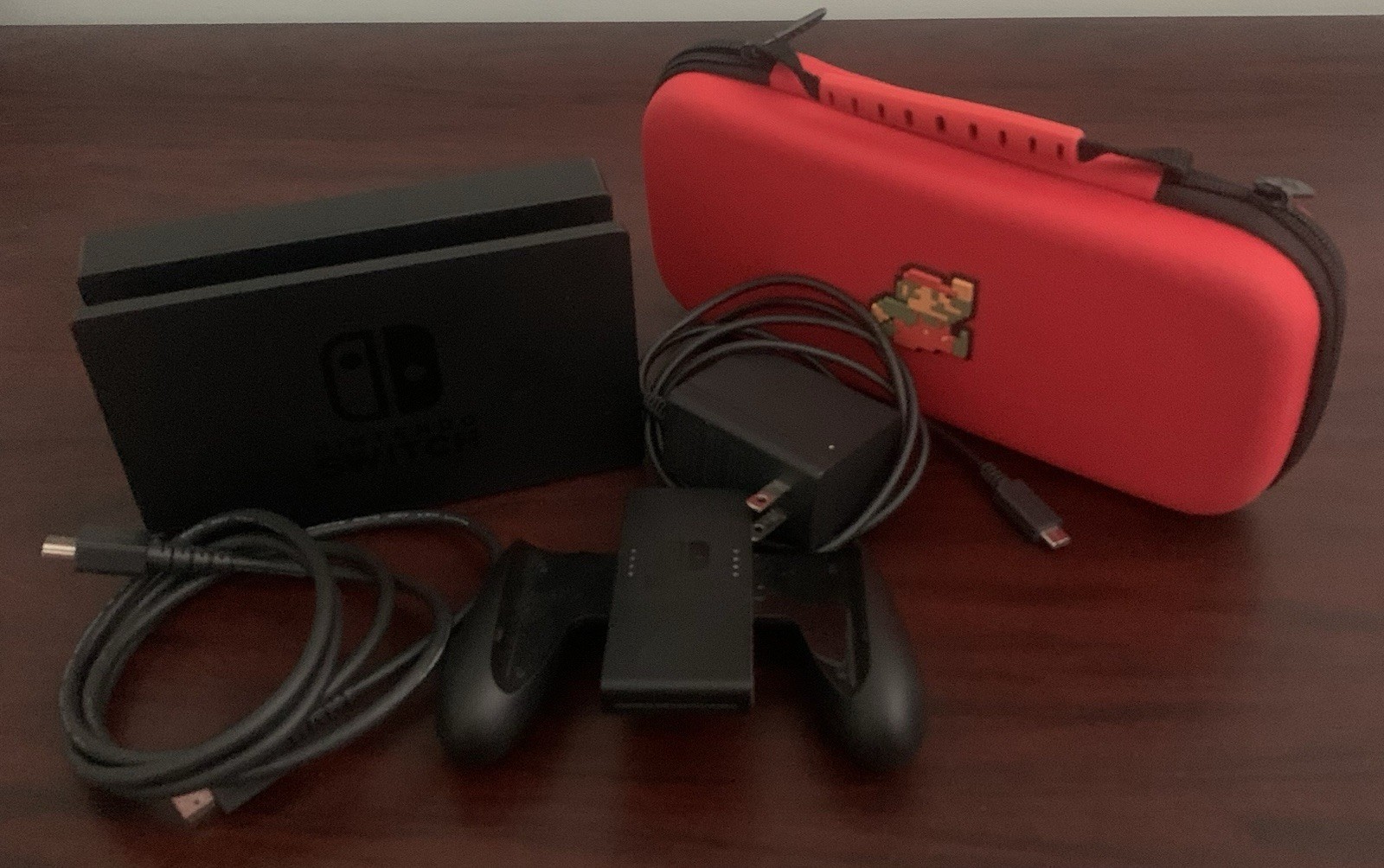Nintendo Switch Joy-Con Bundle w/ Dock AC Adapter Grip Wi-Fi USB-C