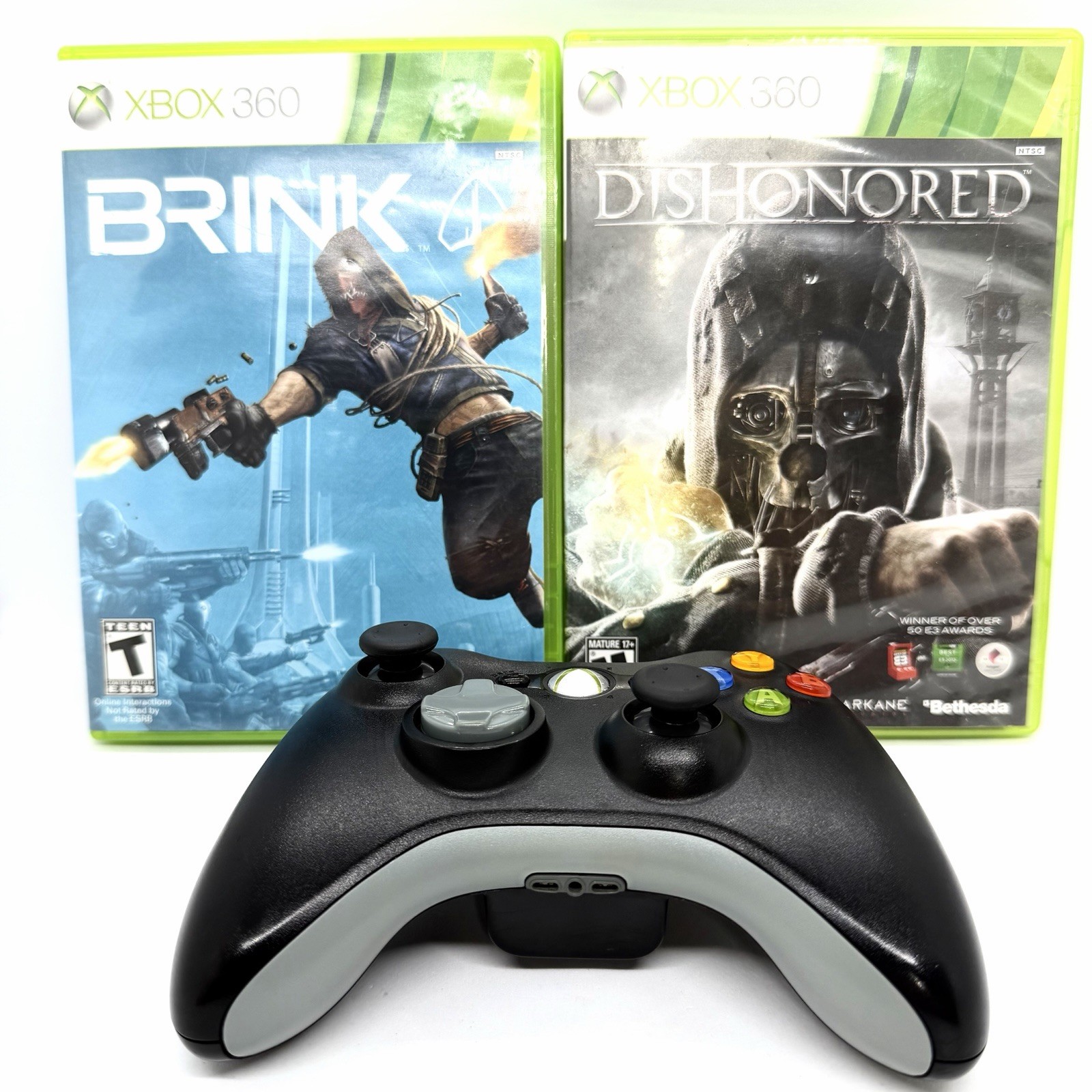Xbox 360 Slim 320GB Console Bundle – Controller, Games, & Accessories 1439