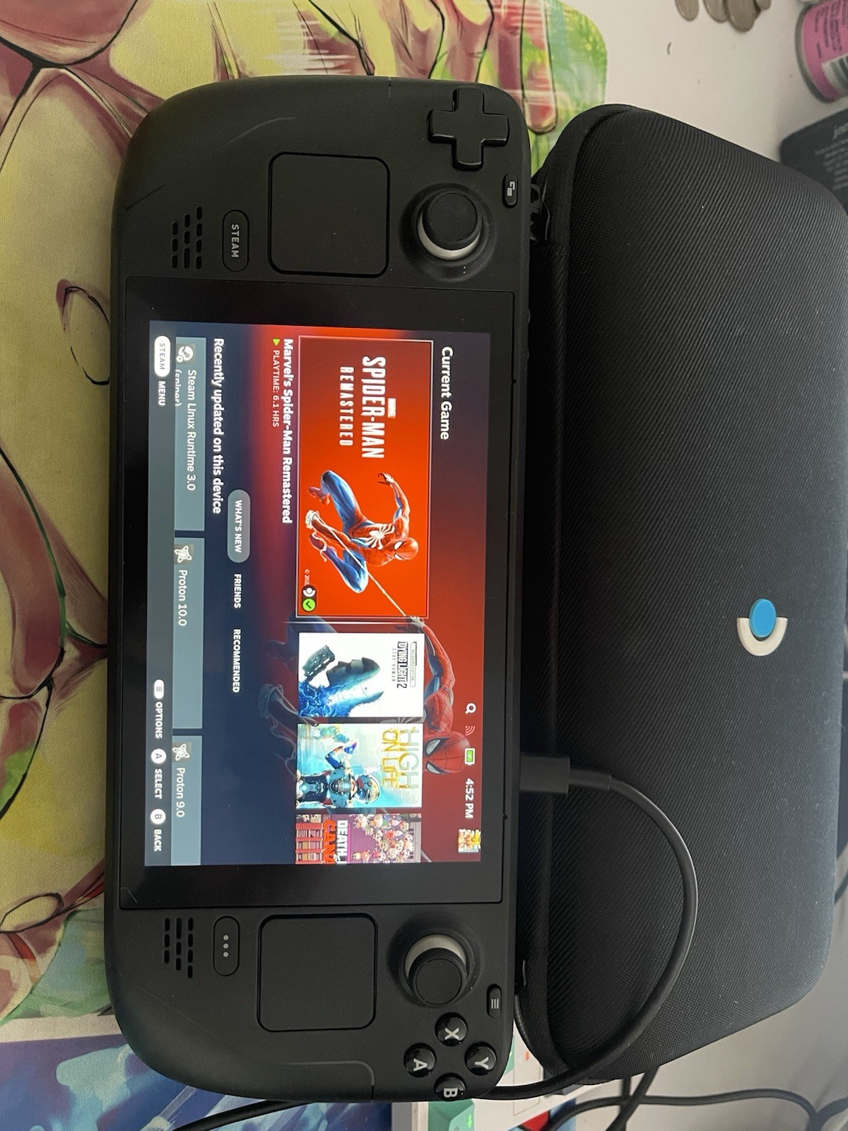 Valve Steam Deck LCD 512GB Black Handheld Console w/ Carrying Case, USB-C, Dock