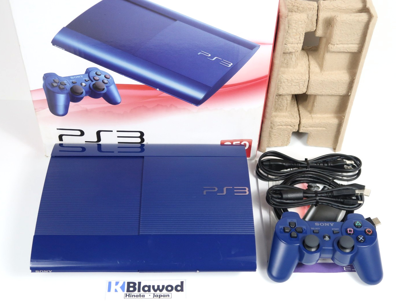 Playstation 3 PS3 CECH-4000B AZ Blue Console 250GB W/Box SONY Tested F/S JAPAN