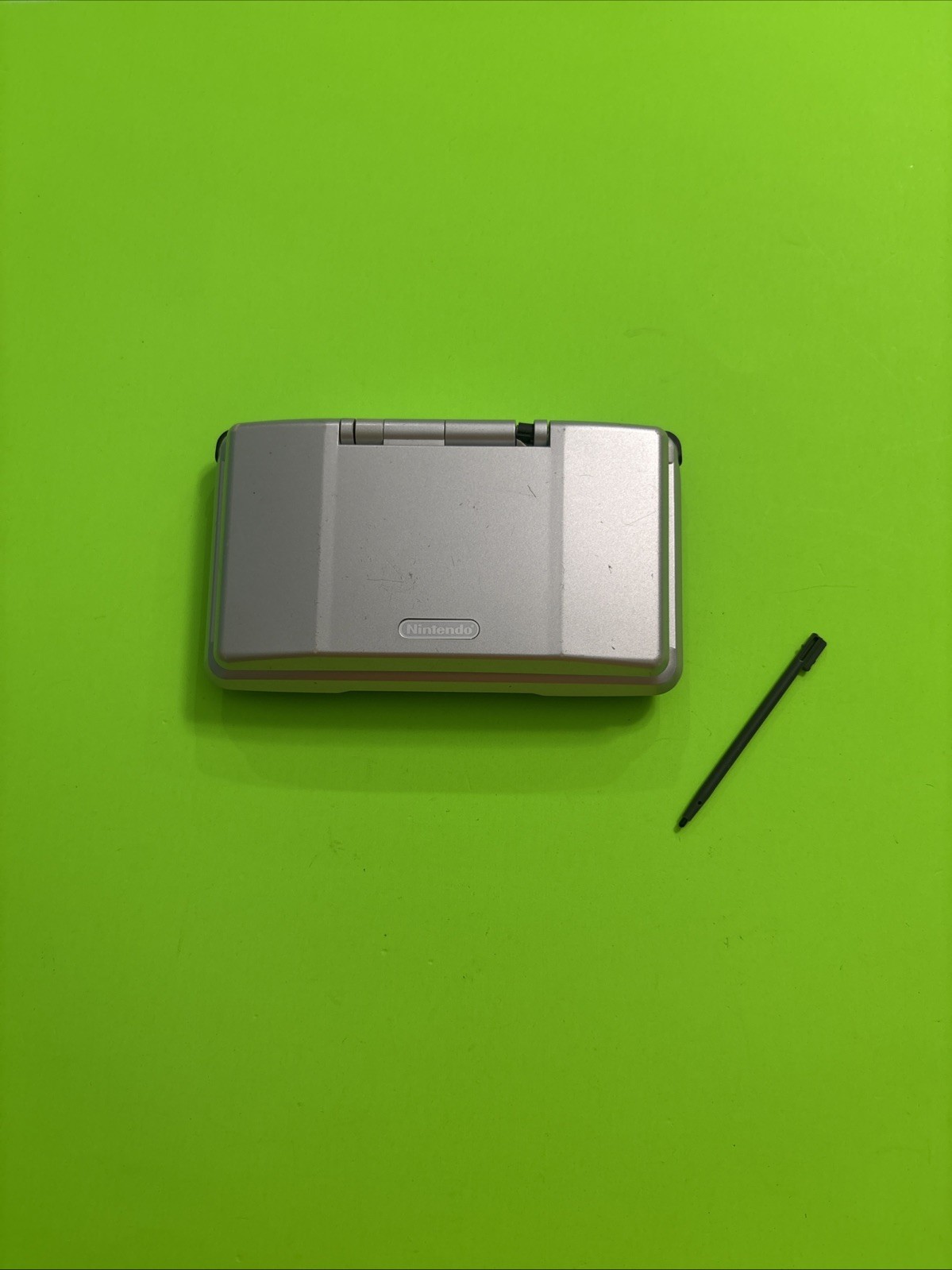 Nintendo DS Fat Original Handheld Console System Platinum Silver – BROKEN HINGE