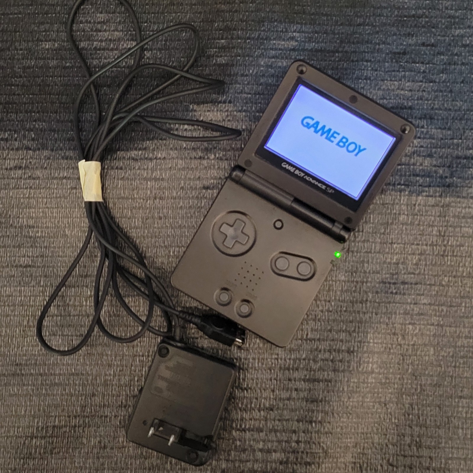 Nintendo Game Boy Advance SP AGS-001 Handheld System Graphite W Charger – Tested