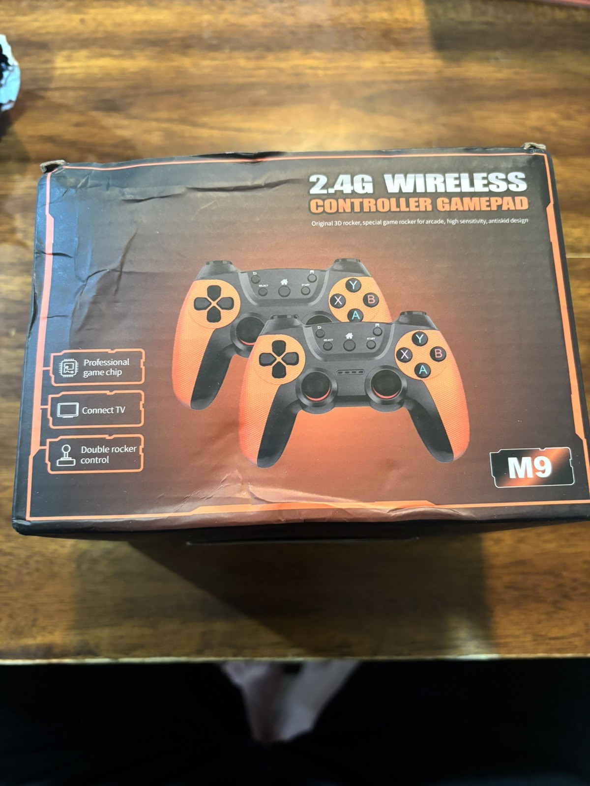 GameStick M9 4K Ultra HD Wireless Microconsole 32GB HDMI 2.4G Black Orange