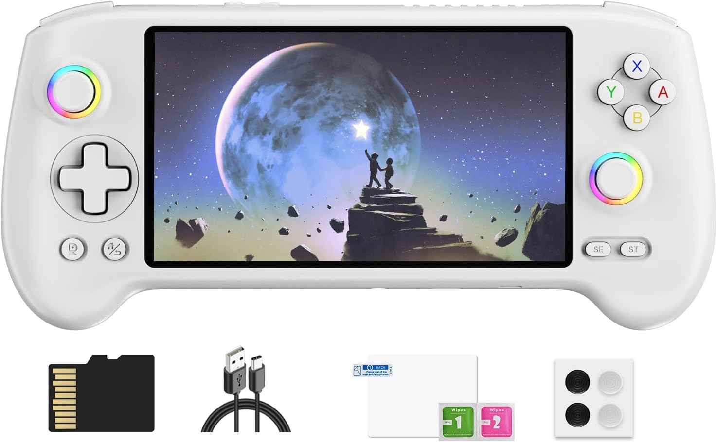 Android 14 Handheld Game Console RG557 AMOLED 5.48